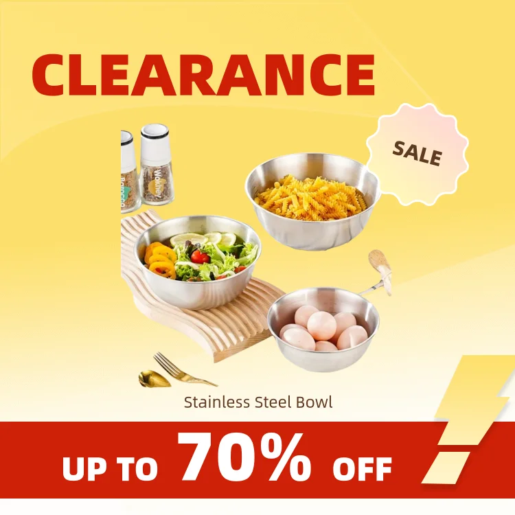 Clearance_Multi Functional Stainless Steel Vegetable Bowl, Egg Mixing Bowl, Drain Basket, Soup Basin, Kitchen Cooking And Storag