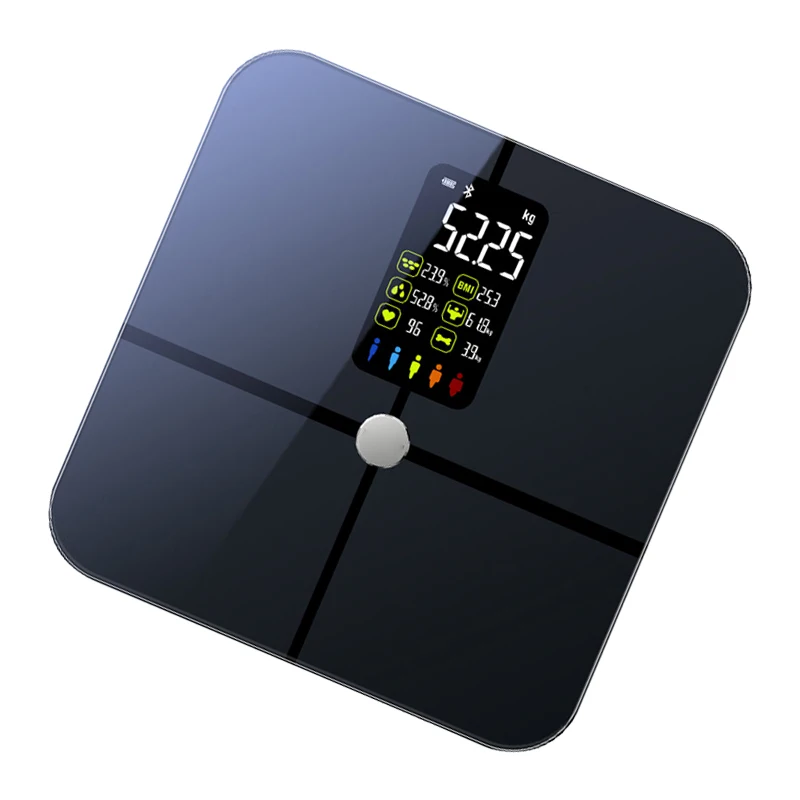 Basculas-báscula Digital VA con pantalla inteligente para grasa corporal, báscula para baño, balanza electrónica para baño