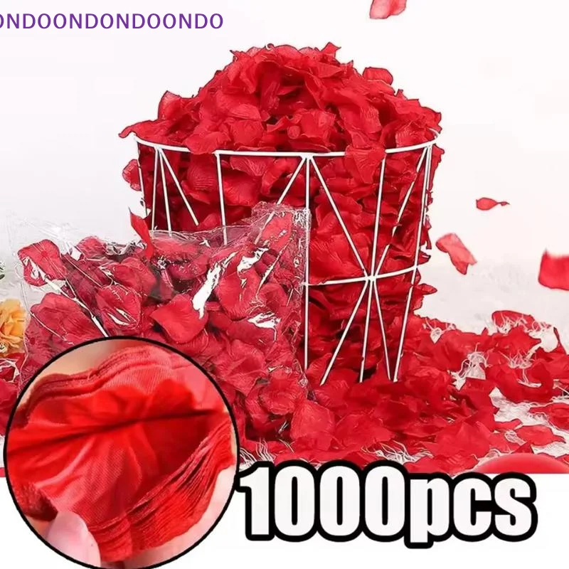 

Pack of 1000 Silk Artificial Rose Petals, Perfect for Valentine's Day, Weddings and Romantic Decorations