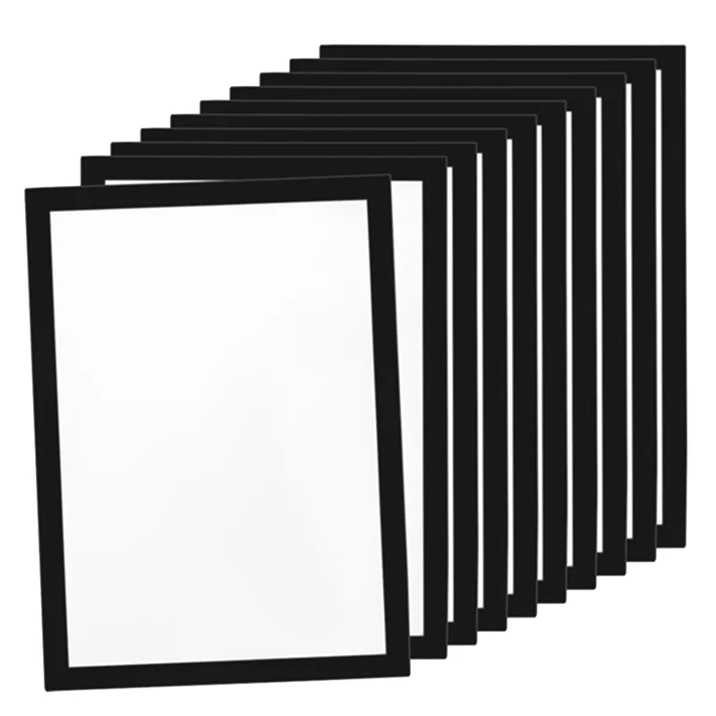 

ABVJ-10PCS A4 Magnetic Art Frames, Self Adhesive Magnetic Picture Frame Diamond Painting Frames Display Frame