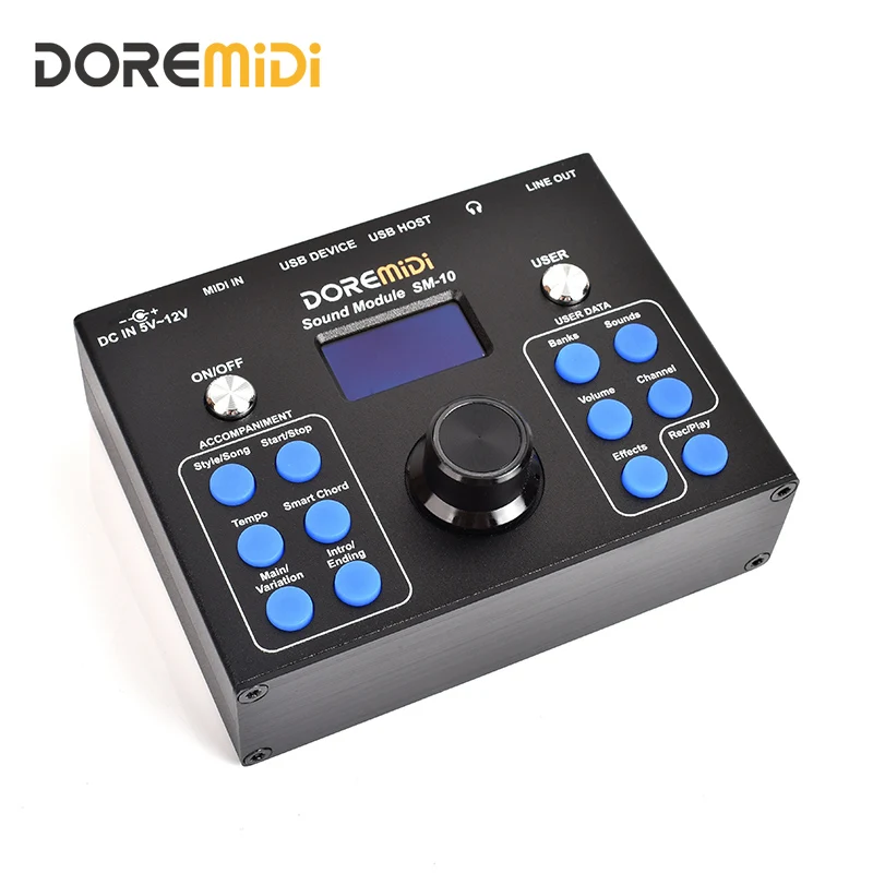 DOREMiDi MIDI Sound Module & Auto Accompaniment (SM-10) Multifunctional Accompaniment Sound Source Box