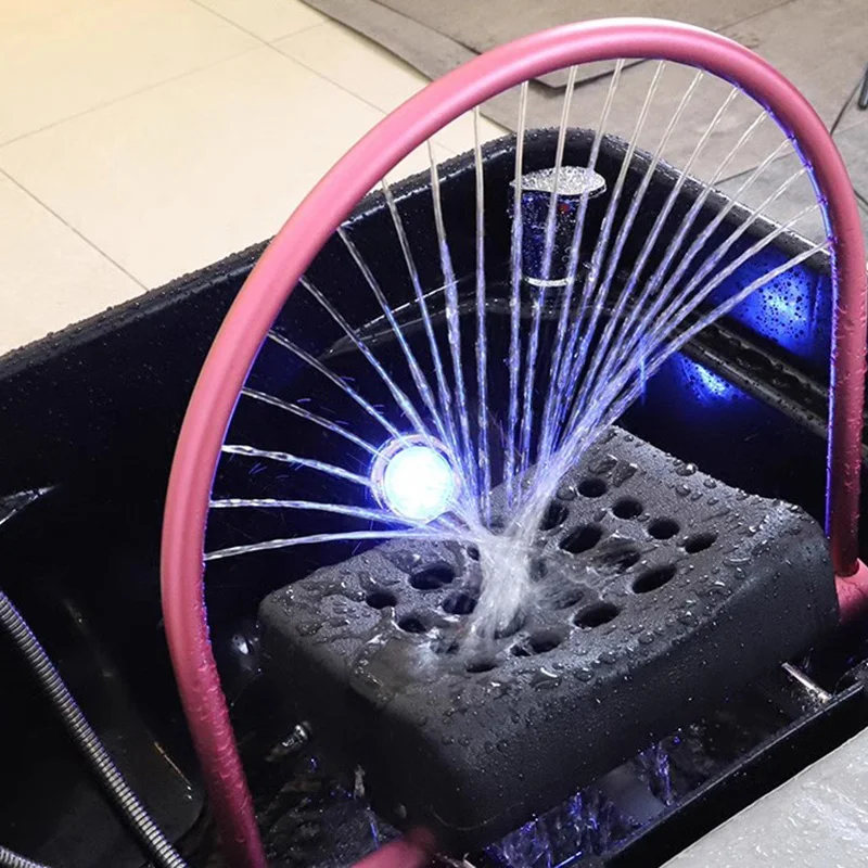 Lavabo de salon de coiffure, chaise de lavage de barbier, bol de shampoing à contre-courant, traitement du cuir chevelu japonais, chaise de spa à eau, lit de coiffure