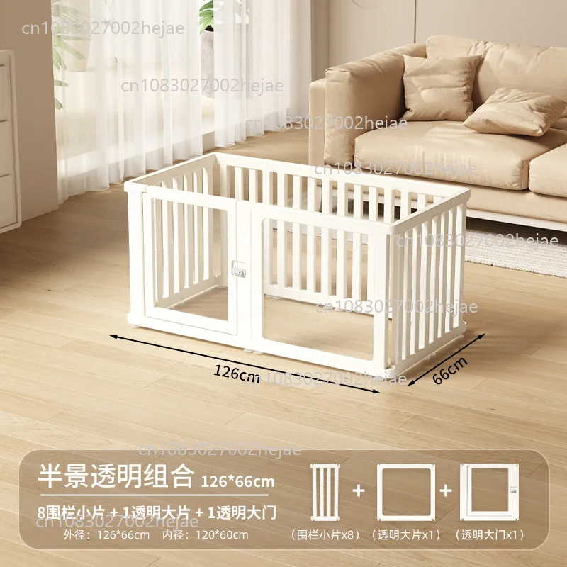 

Pet Dog Fence Full Transparent Acrylic Small Dog Indoor Home Balcony Security Fence Dog Cage Free Combination