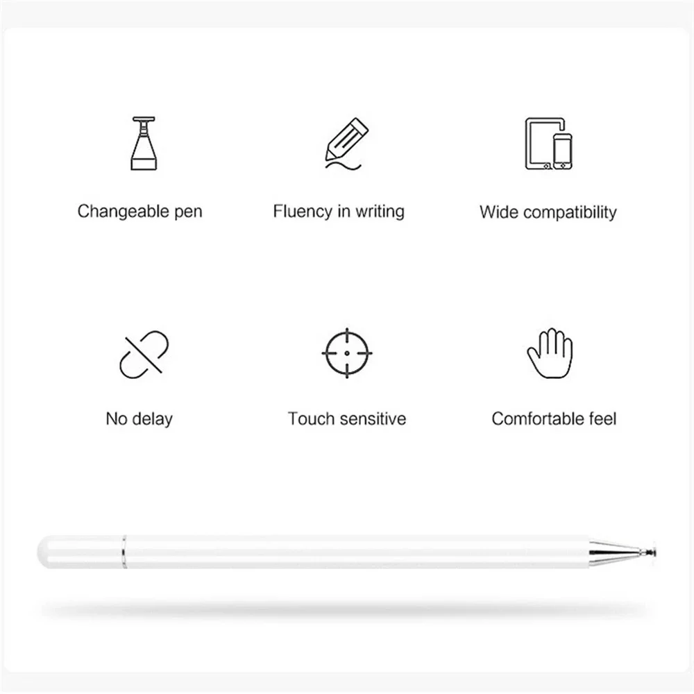 Stylus Pen For OPPO Pad Neo 11.4 2024 OPD2302/OPD2303 Air2 11.4 Pad 2 11.61 Air 10.36 Universal 2 In 1 Touch Pen