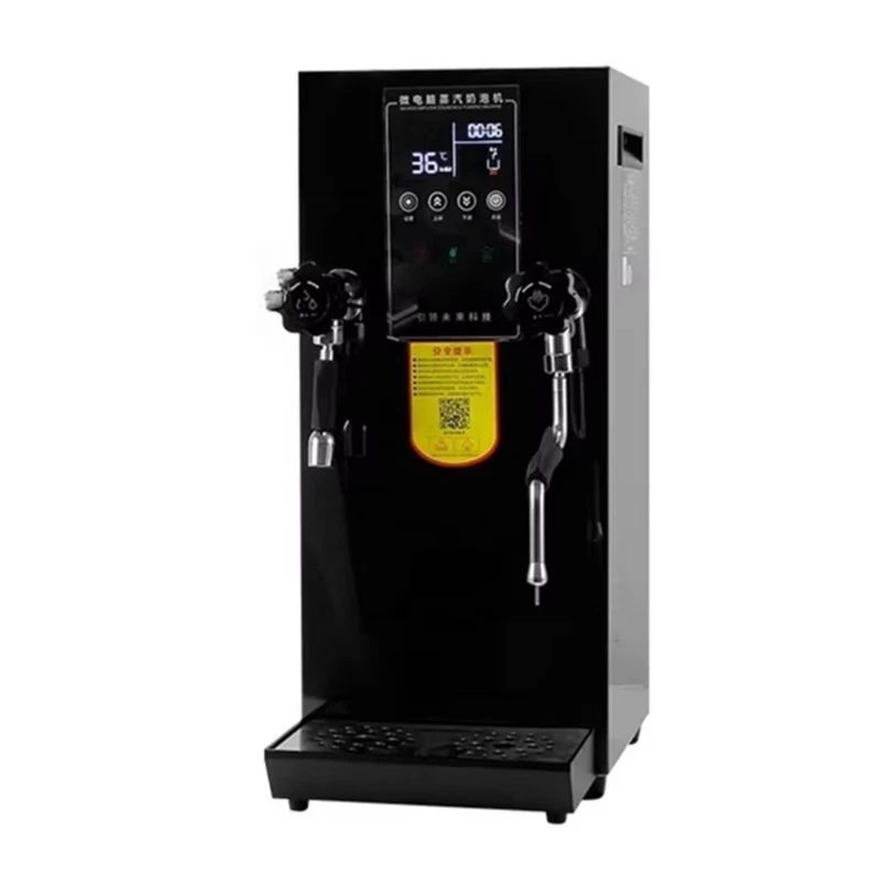 Commercial Steam Milk Foaming Machine Milk Tea Shop Equipment Automatic Water Boier Milkshake Foam Steam Engine