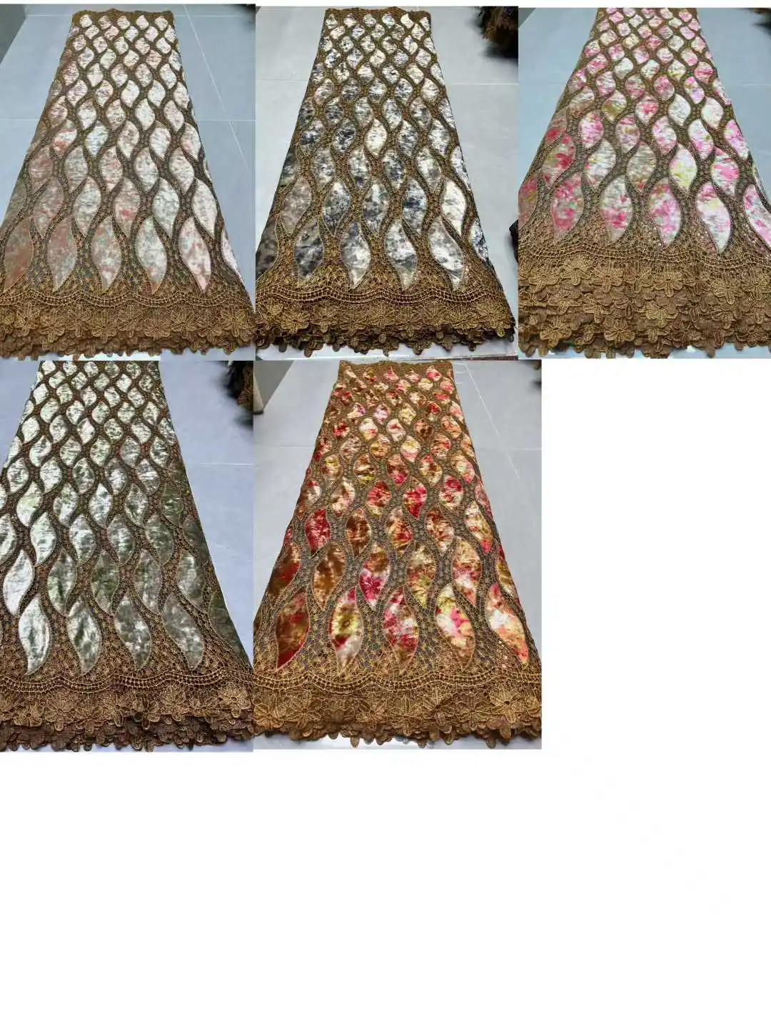 2025 Tessuto di pizzo di velluto con paillettes francesi di lusso di alta qualità con perline africane nigeriane per abiti da festa di nozze da donna