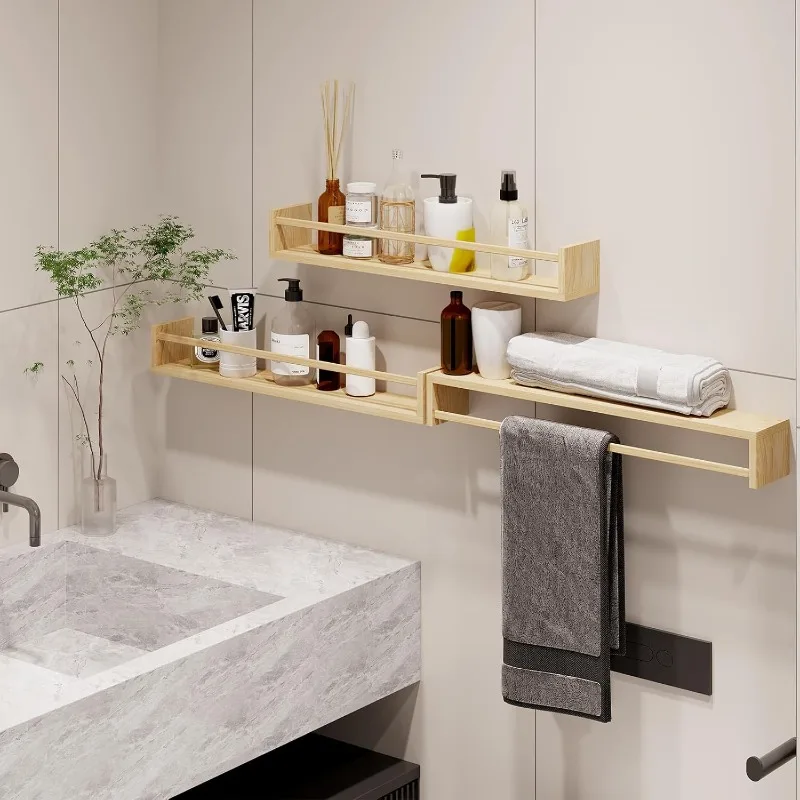 أرفف كتب الحضانة، أرفف كتب عائمة مقاس 23.6 بوصة لمجموعة الحائط مكونة من 3 قطع، ديكور حضانة الأطفال، رفوف مثبتة على الحائط من الخشب الصلب #6