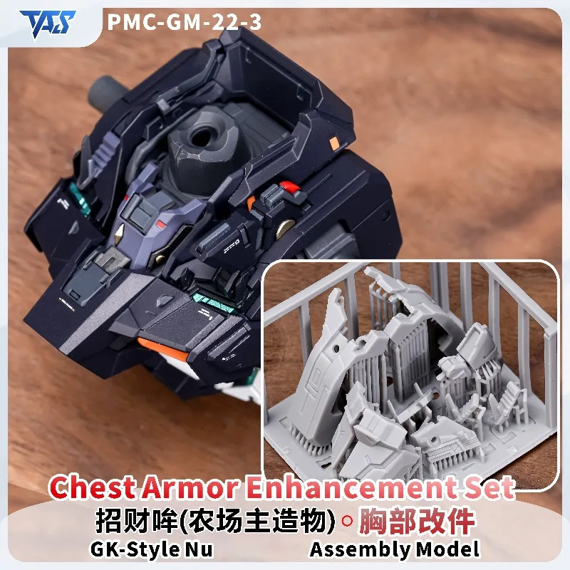TAS, 3D Printed Chest Armor Enhancement Set, Head & Face Modification Parts, GK-Style Nu, Model Conversion Upgrade Accessories