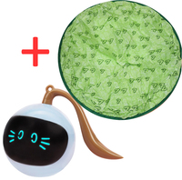 Automatic Funny Cat Toys Electric Motion Undercover Moving Bouncing Rolling Ball Interactive Toy For Indoor Cat Kitty Pet Toy