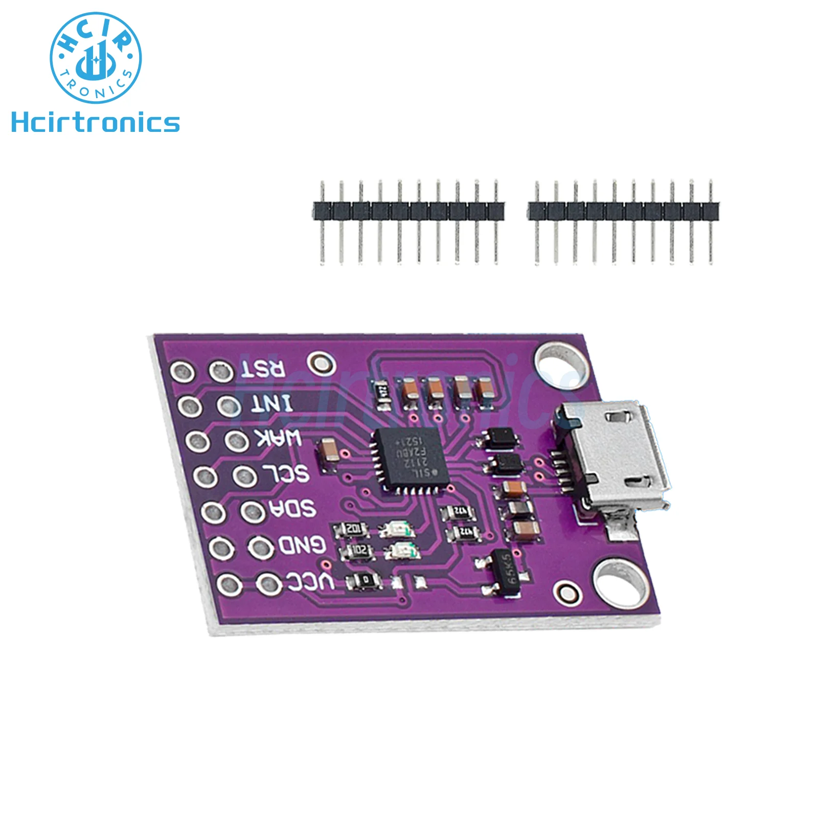 MCU-2112 CP2112 Evaluation for CCS811 Debug Board USB to I2C Communication Multifunction Serial Adapter Module