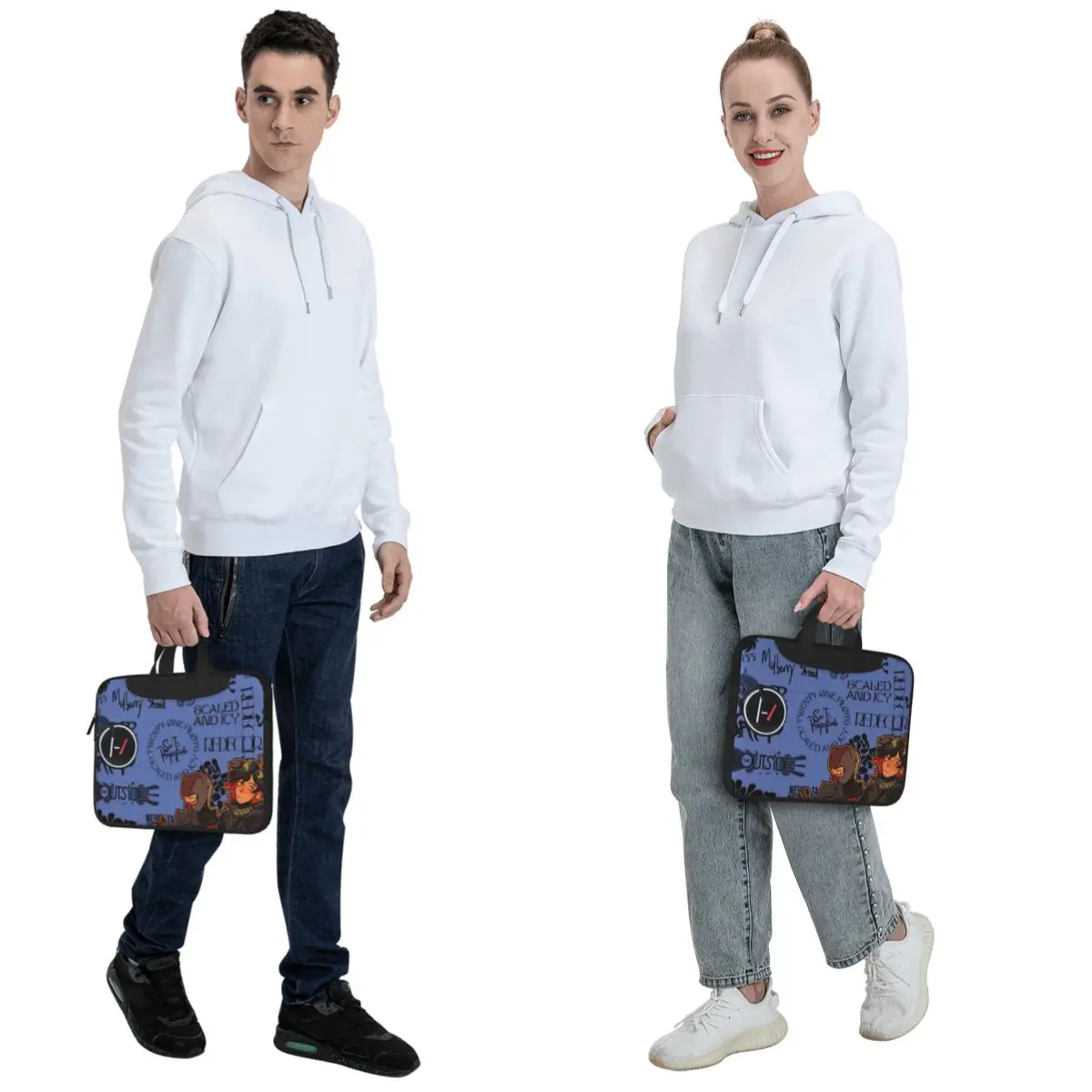 Twenty One Pilots Crossbody Laptop Bag Case Computer Bag Resistant Protective Notebook Pouch for Macbook Pro