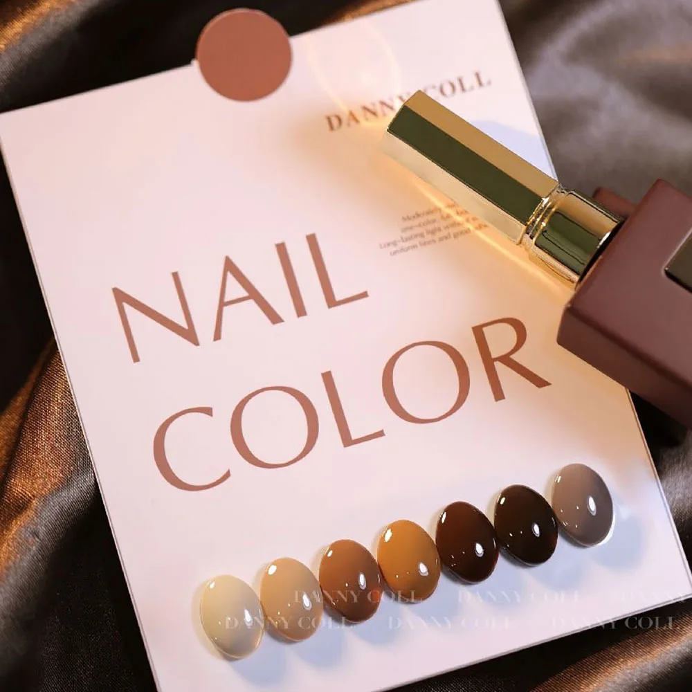 12 colors Coffee Nail Gel Set Need Base And Top For Gel Polish One Bottle One Color UV Gel Semi Pernanent Varnish For Nail Salon