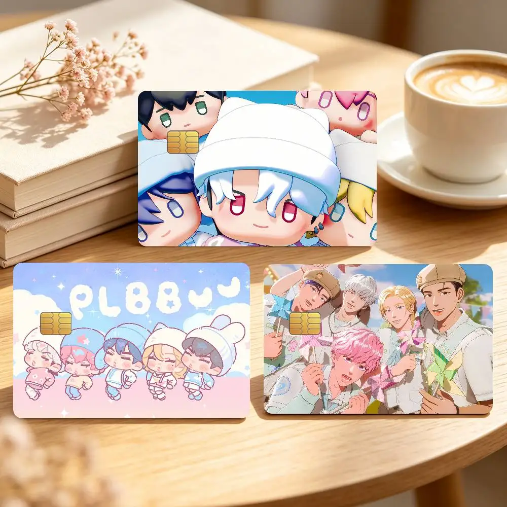 Kpop P-Plave-Boy Music Credit Card Skin Stickers For Bank Bus Metro Cards Waterproof Anti-Scratch Gift 4PCS
