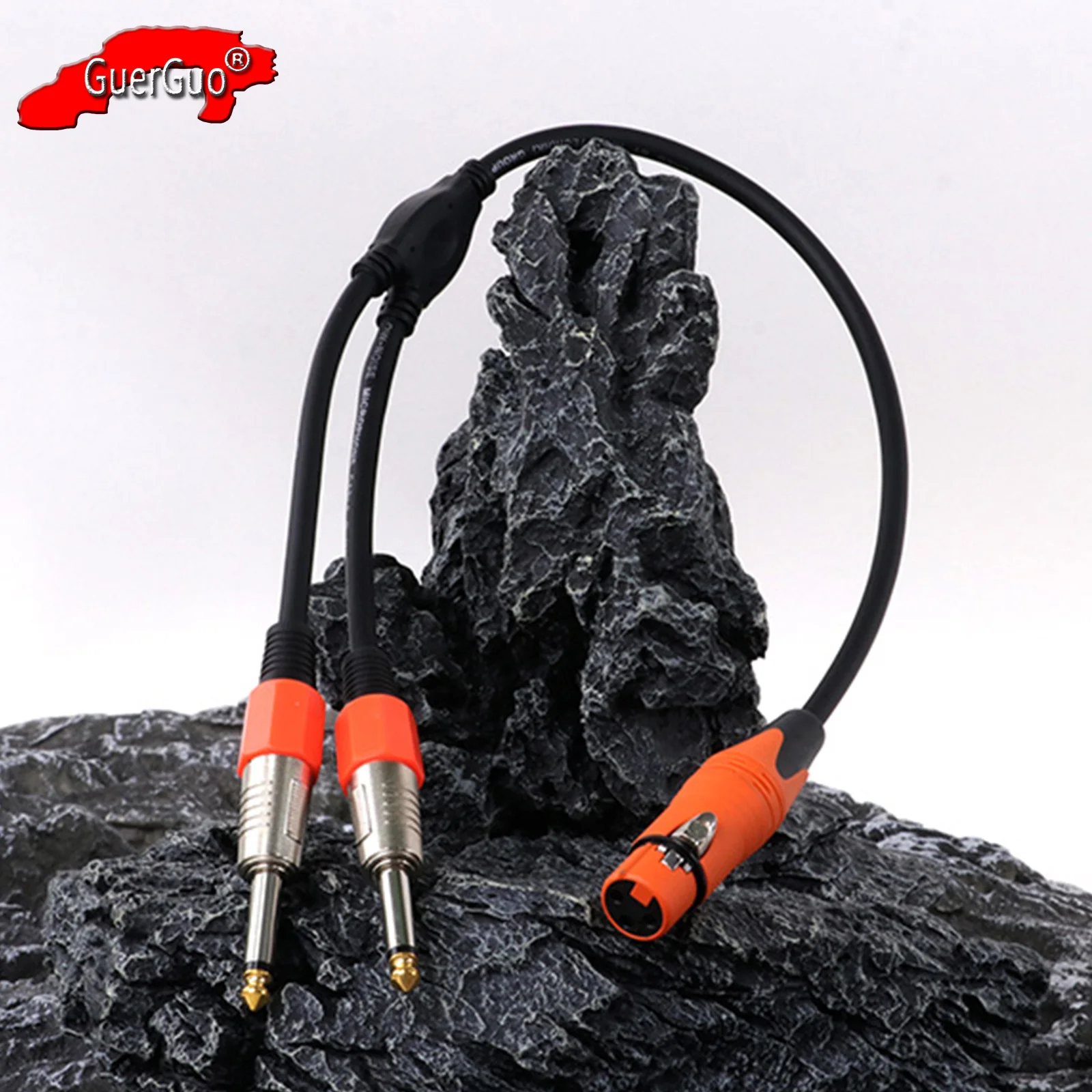 

XLR Female to Dual 1/4" Y Splitter Cable,3Pin XLR Female to 2 Dual 6.35mm Mono TS Jack MIC Speaker Audio Converter Adapter Cord