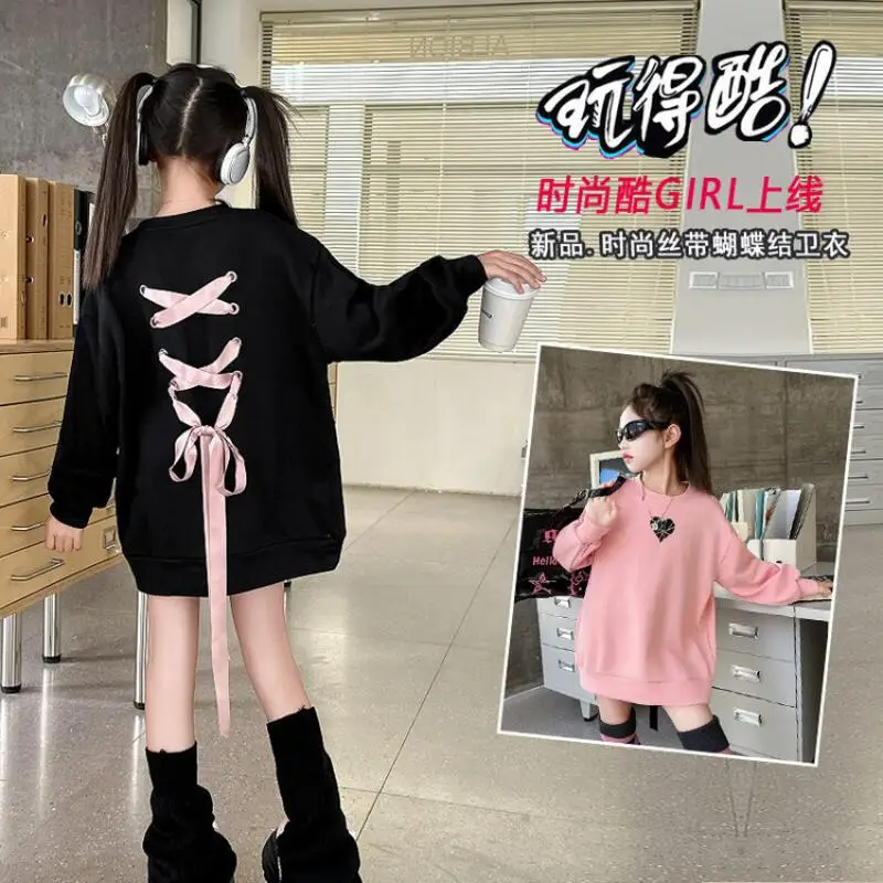 

Kawaii пуловер для девочек, студенческое весенне-осеннее модное повседневное топы с длинными рукавами и героями мультфильмов, повседневный спортивный костюм, детская одежда