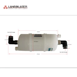 Filtre à eau en capsule de poulet pour laser à diode, laser IPL, laser médical, coton PP à l'intérieur, filtre Finscroll 10um