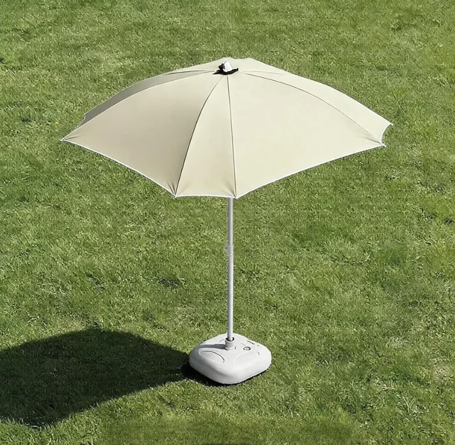 Bohemian Tassel Decor Patio Umbrella - Retro Cream Fringe Parasol, Instagram Aesthetic Vibe Outdoor Shade, Perfect for Backyard