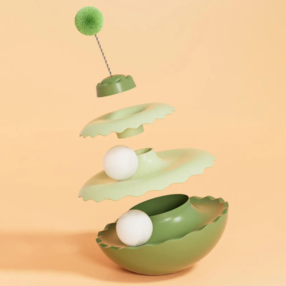 Juguete giratorio de vaso autoadhesivo para gatos, rompecabezas interactivo para gatos, aburrimiento, juguete Molar antimunta para mascotas para mantener los gatitos entretenidos