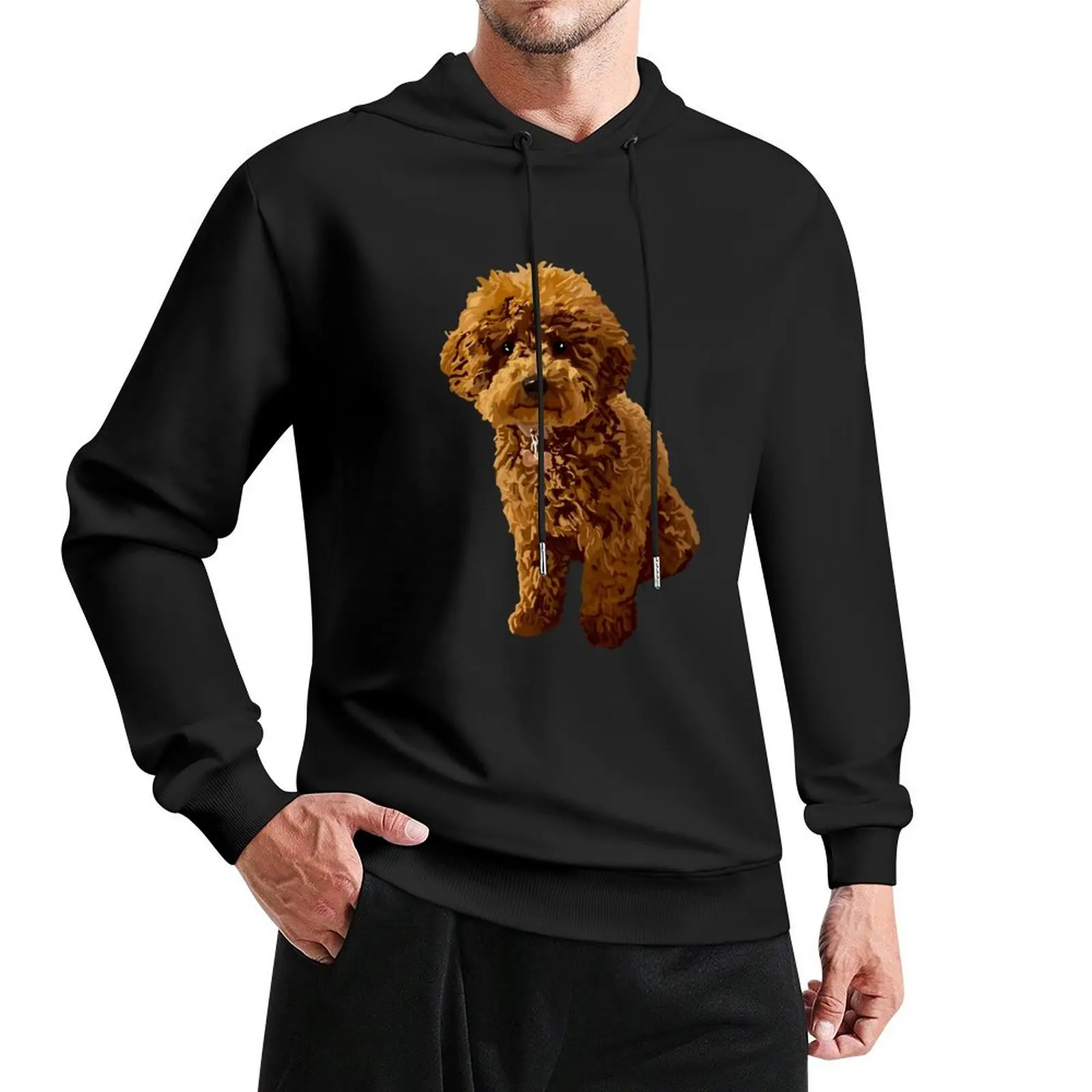 Ginger the Toy Poodle Pullover Hoodie anime clothes men's winter sweater big size hoodie