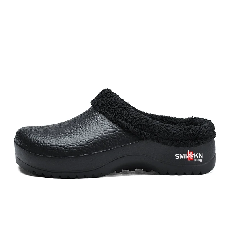 

COZOK/зимние мужские и женские тапочки на платформе, мягкие меховые тапочки для пар, домашние повседневные уличные пушистые шлепанцы из ЭВА, плюшевые сабо 38-45