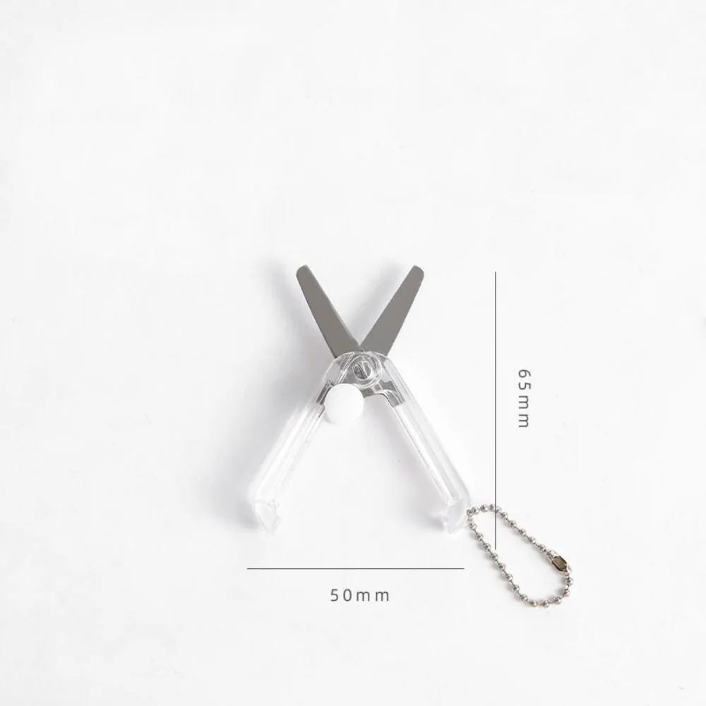 3Pcs New Mini Folding Scissors Scalable Multifunctional Stainless Scissors Portable Office Tools Students