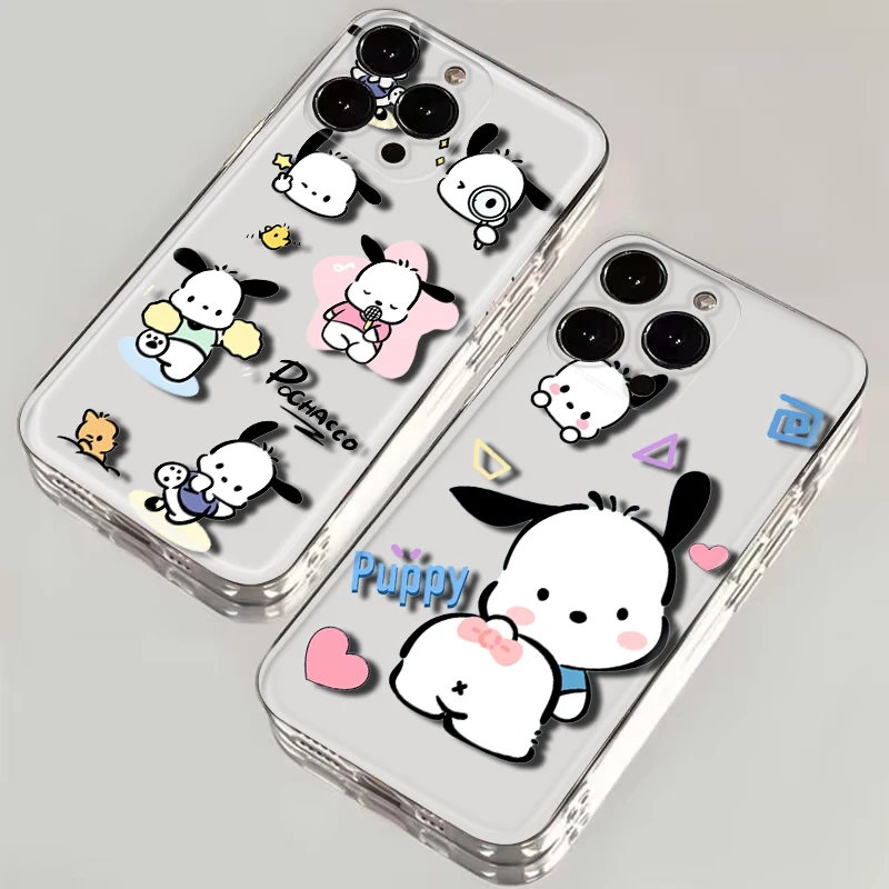 cute Pochacco Soft Case for LG K71 K8 Plus K9 Lite Q510 K92 Q92 Stylo 6 7 V40 V50 V60 Velvet G9 X4 Q61 Q60