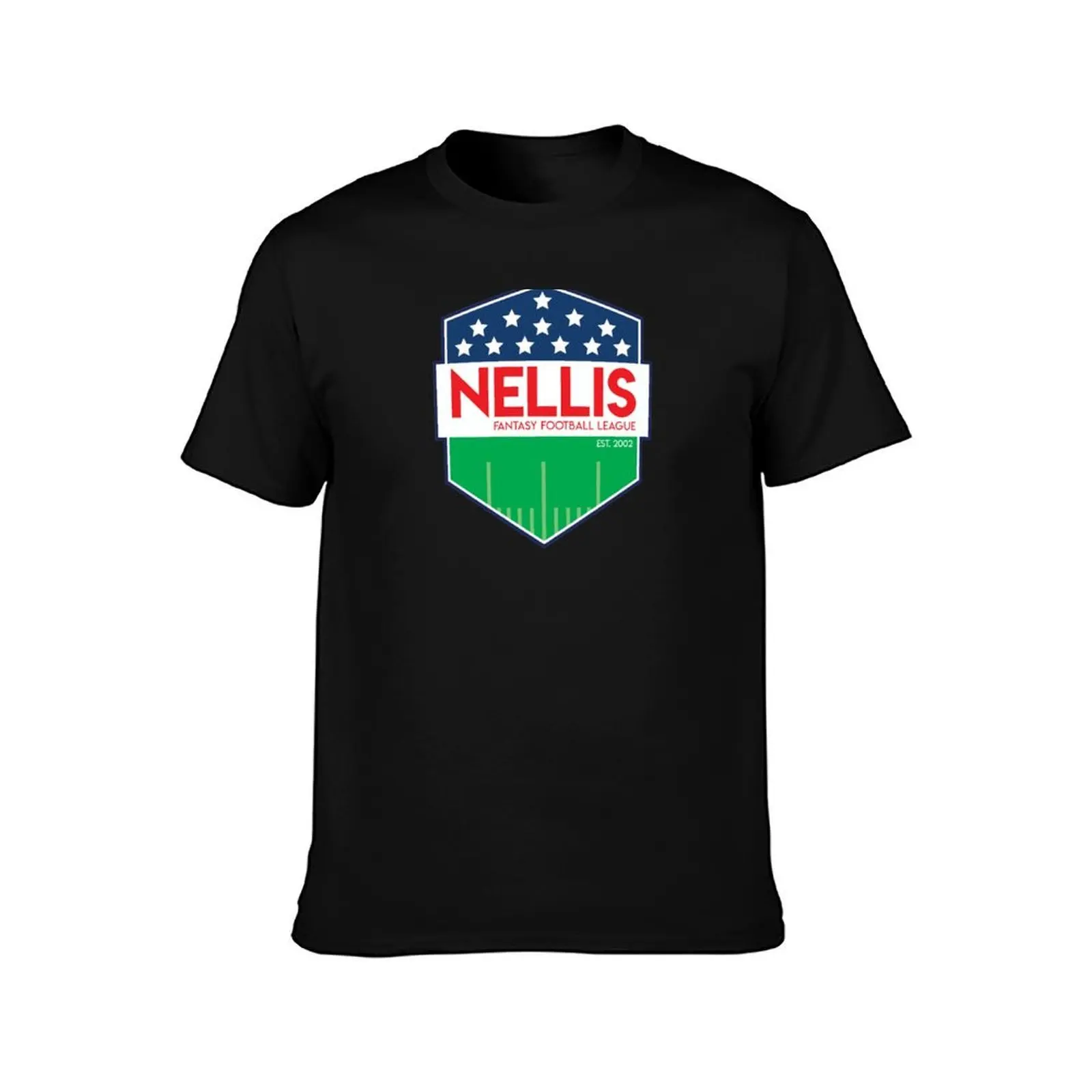 NFFL Shield (2021) T-Shirt, Summer Casual Cotton Tee, Oversized Streetwear Tops, Vintage Graphic Print, Loose Fit Short Sleeve