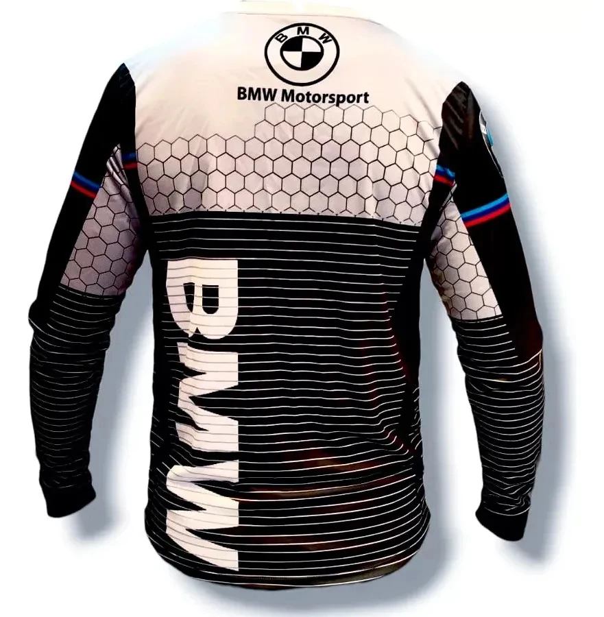 Camiseta BMW de verano BMW Gs One World Riding Jersey, camiseta de manga larga para hombre, camiseta de Moto transpirable de secado rápido que absorbe el sudor