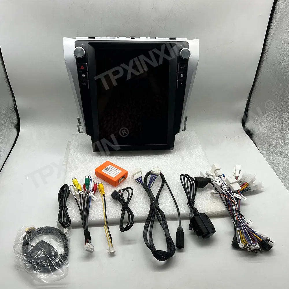 12.1 "راديو السيارة لتويوتا كامري 2012-2017 سيارة الوسائط المتعددة مشغل فيديو ستيريو السيارات الملاحة Carplay رئيس وحدة شاشة أندرويد