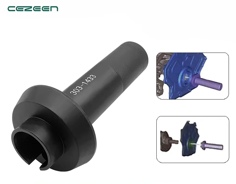 

1 шт. для Jaguar Land Rover 5,0, инструмент для коррекции коленчатого вала переднего и масляного уплотнения двигателя, инструмент для коррекции коленчатого вала 303-1433