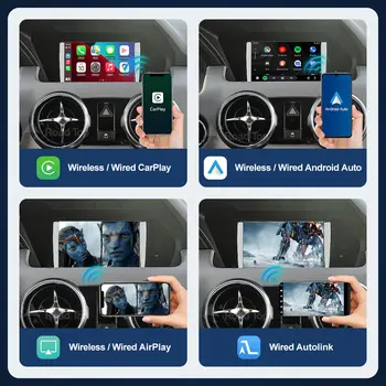 適用於賓士GLK X204(2008-2013)的Android 14觸控螢幕車用系統,支援無線CarPlay、車用收音機、視訊多媒體播放器、GPS導航、4G網路和WiFi。 8 最佳銷售 賓士GLK螢幕 - №4