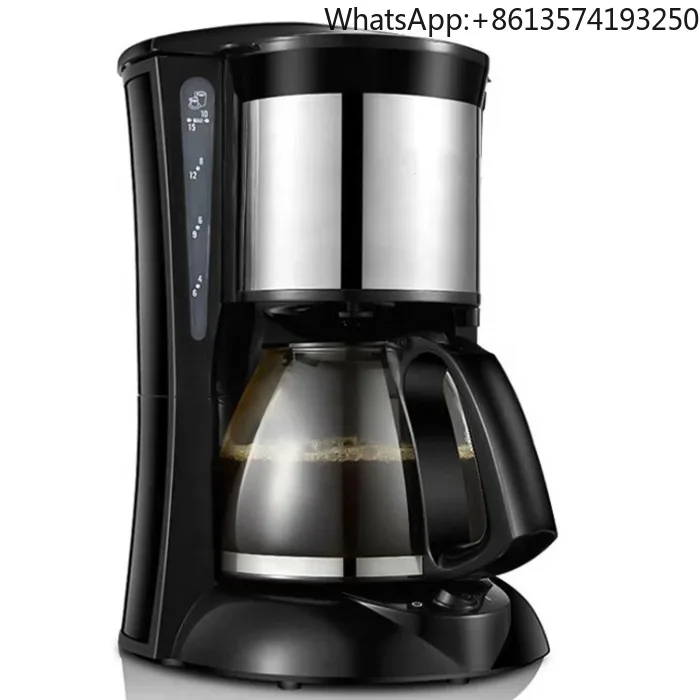 

4-6 Cups 650W Stainless Steel Automatic Drip Coffee Maker Electric Home & Hotel Coffee Machine