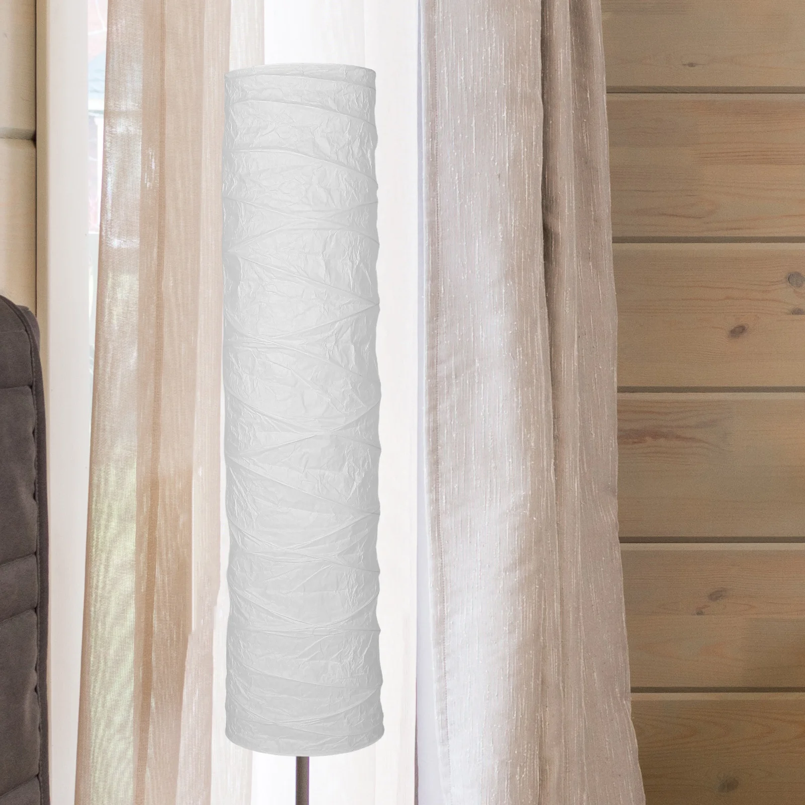 

Paper Floor Lamp Shade Replacement Minimalist Design Foldable Lightweight For Living Room Bedroom Office Soft Light Home