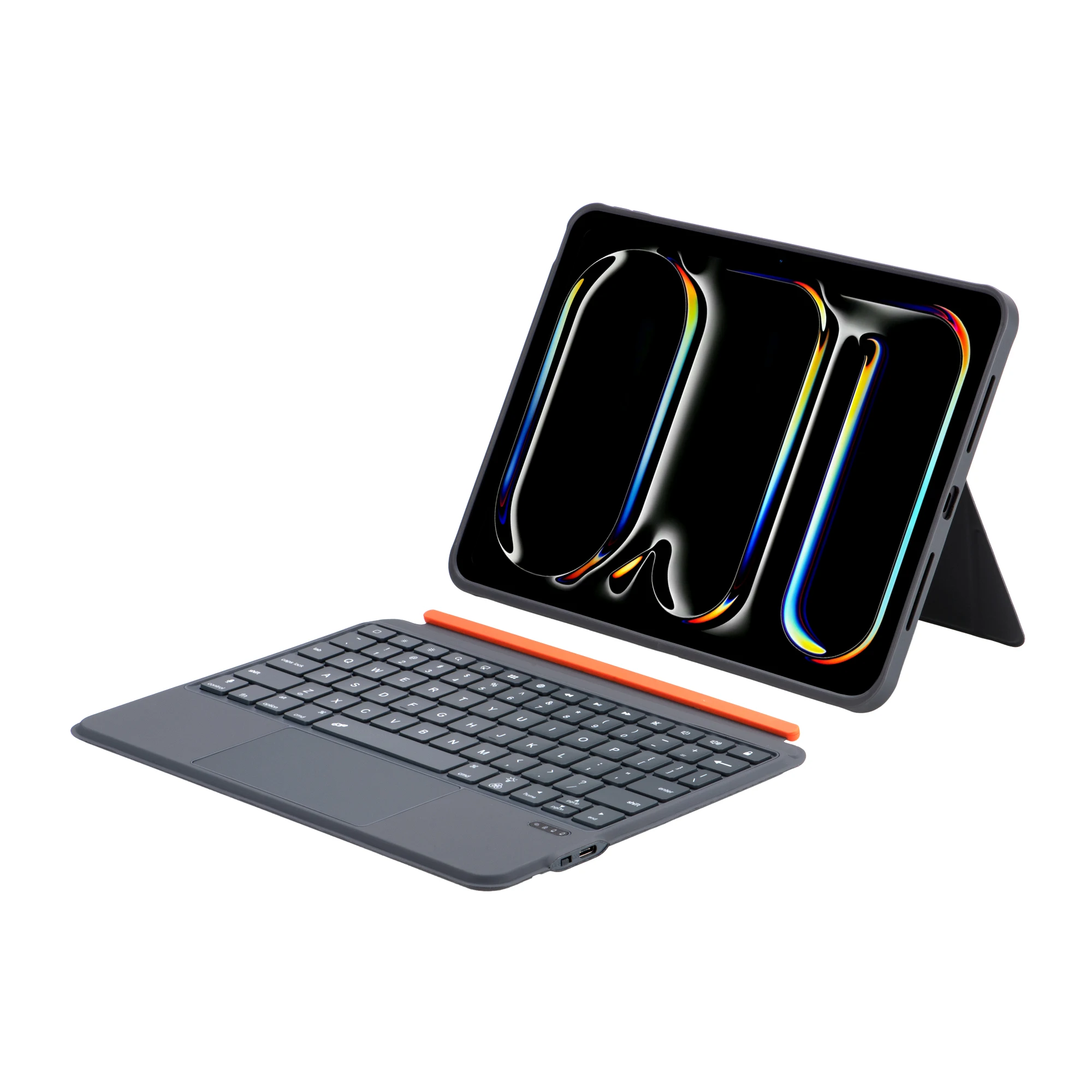 

Беспроводная клавиатура с магнитным управлением и подсветкой для iPad Pro 11 дюймов M4 2024, умная подставка для касселя, разделенный чехол для клавиатуры