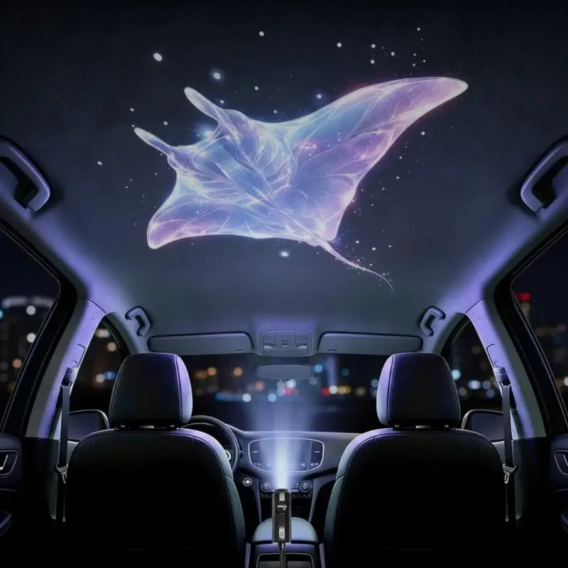 Underwater Sea Themed USB Projector Light 8 Adjustable Lighting Patterns for Kids Room Ceiling Birthday Gift Decor
