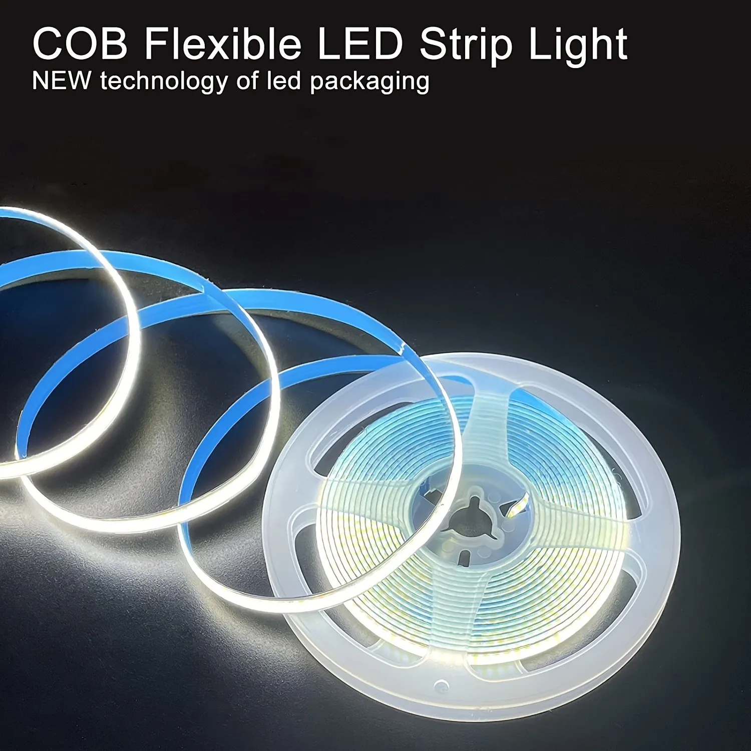 USB 5V COB LED Light Strip Touch Dimmer Flexible LED Tape Indoor Lighting Lamp For Room Kitchen Closet TV Backlight Wall Decor