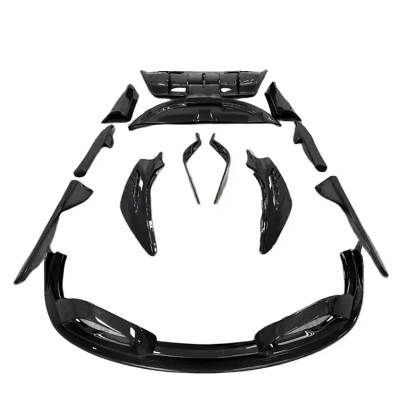 ThrustWorks Premium Car Accsori Hot Selling Carbon Fiber Style Front Lip Side Skirt Diffuser Rear Spoiler Body Kit Durle
