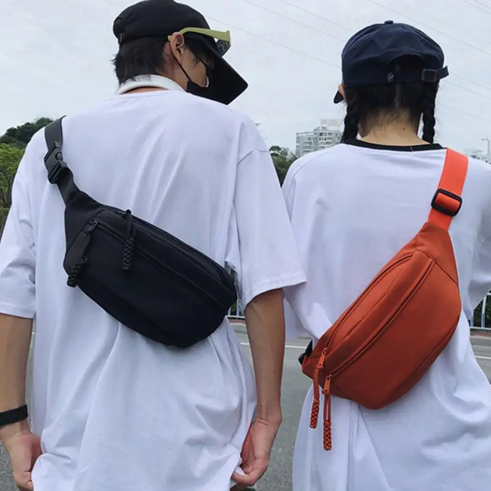 Женская нагрудная сумка в форме полумесяца, новая ткань Оксфорд, поясные сумки большой вместимости, водонепроницаемые многофункциональные поясные сумки для бега, спортивные сумки