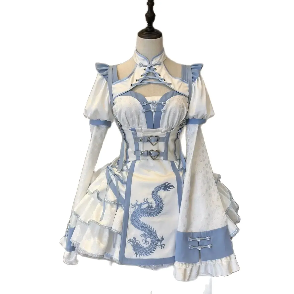 Japan Sweet OP Improved Sweet Spicy Spicy Girl Lolita Dress Cos Loli Tea Party Embroidery Dress 2024 New