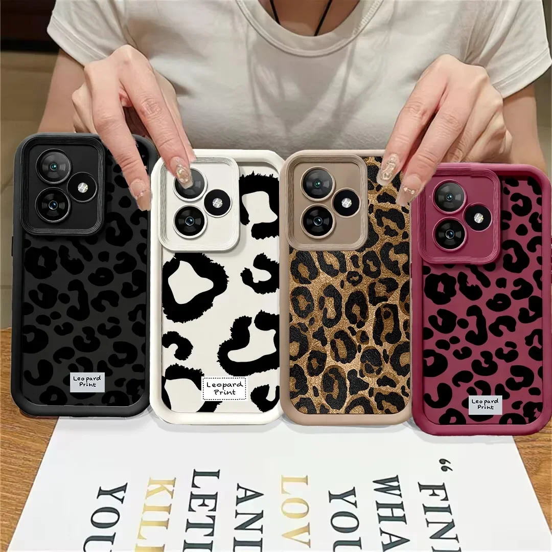 Funda con estampado de leopardo dorado de estilo coreano para Infinix Smart 10 Plus 8 9 GT 30 20 Pro Note 50x Pro Plus 40 30 Hot 50 30 Play Co
