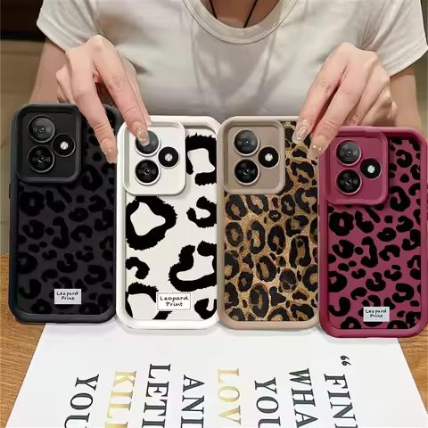 Korean Style Gold Leopard Print Case For OPPO A5 Pro Reno 14 13 12 11 PRO 10 PLUS A5X A3X A79 A60 13F 12F A5 F29 5G Cover