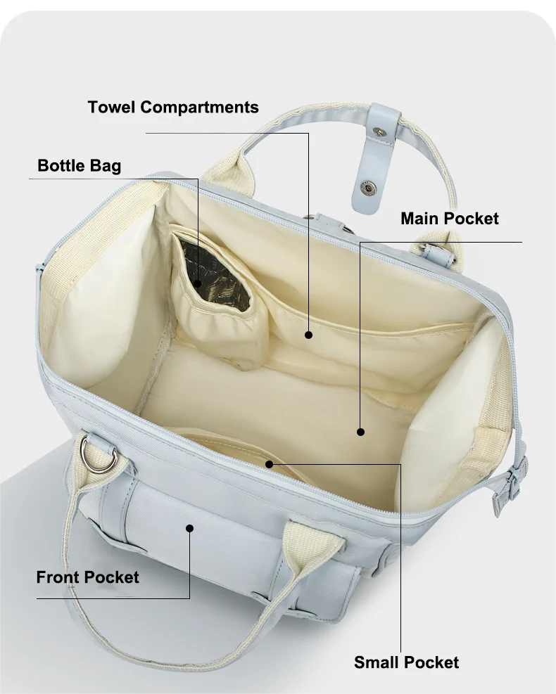 PANGDUBE Multifunctional Backpack for Mom Messenger Bags Hand Bags Fashion Mother Bag for Baby Diaper Nappy Bag for Mom