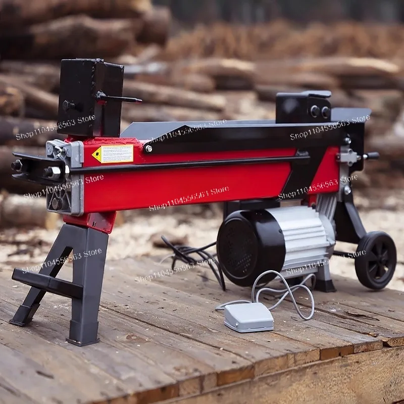 Rural Household Automatic Hydraulic Wood Splitter, Electric Log Splitting Tool, High-Efficiency Labor-Saving Firewood Cutter