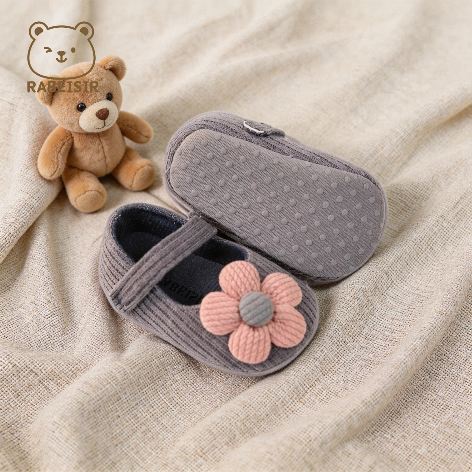 Niedliche Blumen-Mary-Jane-Flache Schuhe für Babys, trendige, leichte, weiche Schuhe für Party-Auftritte im Innen- und Außenbereich, Frühling – Detail 20