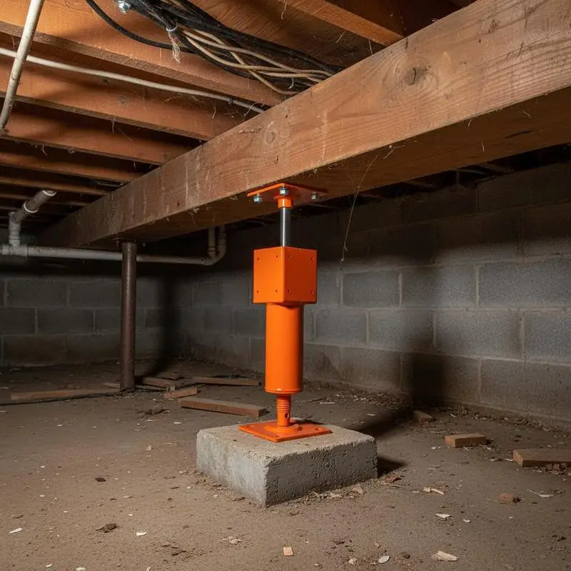 

Adjustable Support Column 4" x 4" For Home Leveling Lifting Floor Crawlspace Basement Shore Beam, 13.2"-18.7" Height Range 24700 lbs Max Load Capacity Heavy Duty Steel Support Stand High Weight Bearing Structure Metal Post Stabilizer