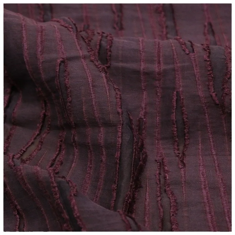 Silk linen cut flowers old ramie fabric intangible cultural heritage Xiangyunsha Hanfu niche designer