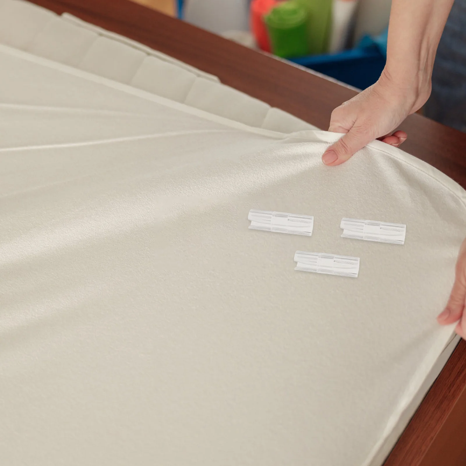 

12Pcs Bed Sheet Fasteners Plastic Clips Non-Slip Holders Easy Fixing Mattress Sheet Clamps Cover Grippers