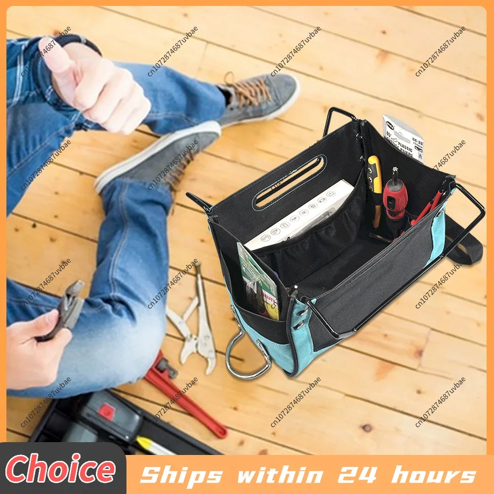 Ladder Tool Holder Wear Resist Portable Ladders Pouch Large Capacity Oxford Cloth Organizer Bag for Tool Organizer & Storage