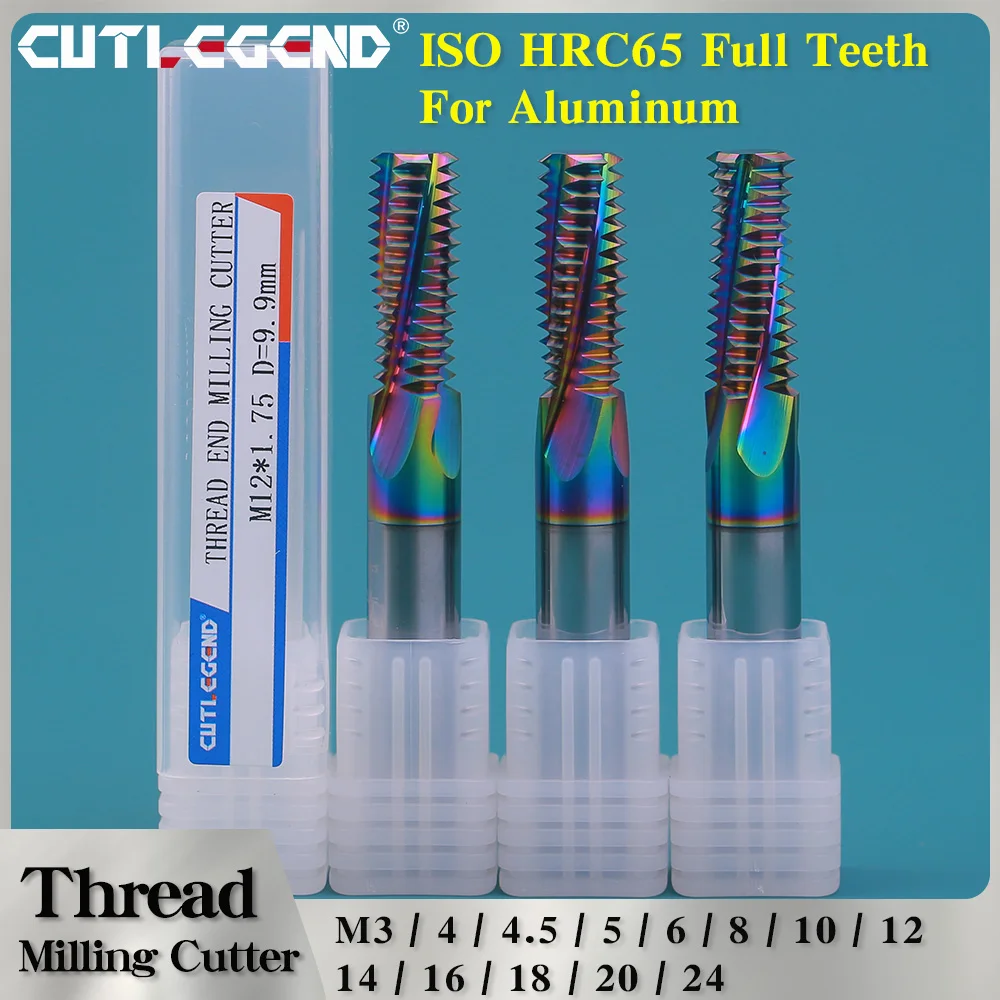 

CNC Full Tooth Machine Solid Carbide Thread Milling Cutter M3 M4 M5 M6 M8 M10 M12 M14 M16 M18 M20 M24 Thread Mills for Aluminum