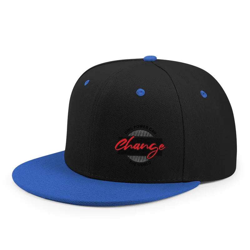 Color-Blocked Flat-Brim Baseball Cap for Men, New Summer Style, Designed for Larger Heads with a Deeper Brim to Create a Smaller